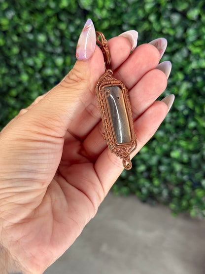 Wire Wrapped Labradorite Pendant from Indonesia