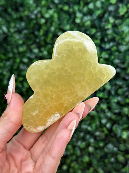 Lemon Calcite Cloud Crystal Carvings from Pakistan
