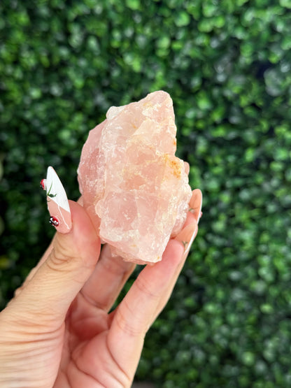 Raw Rose Quartz Crystal From Colorado USA J