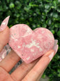 Rhodonite Hearts Crystal Carvings