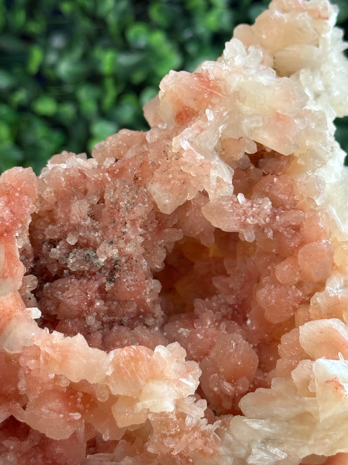 Stilbite with Hematite Dusting and Calcite - India - 624g