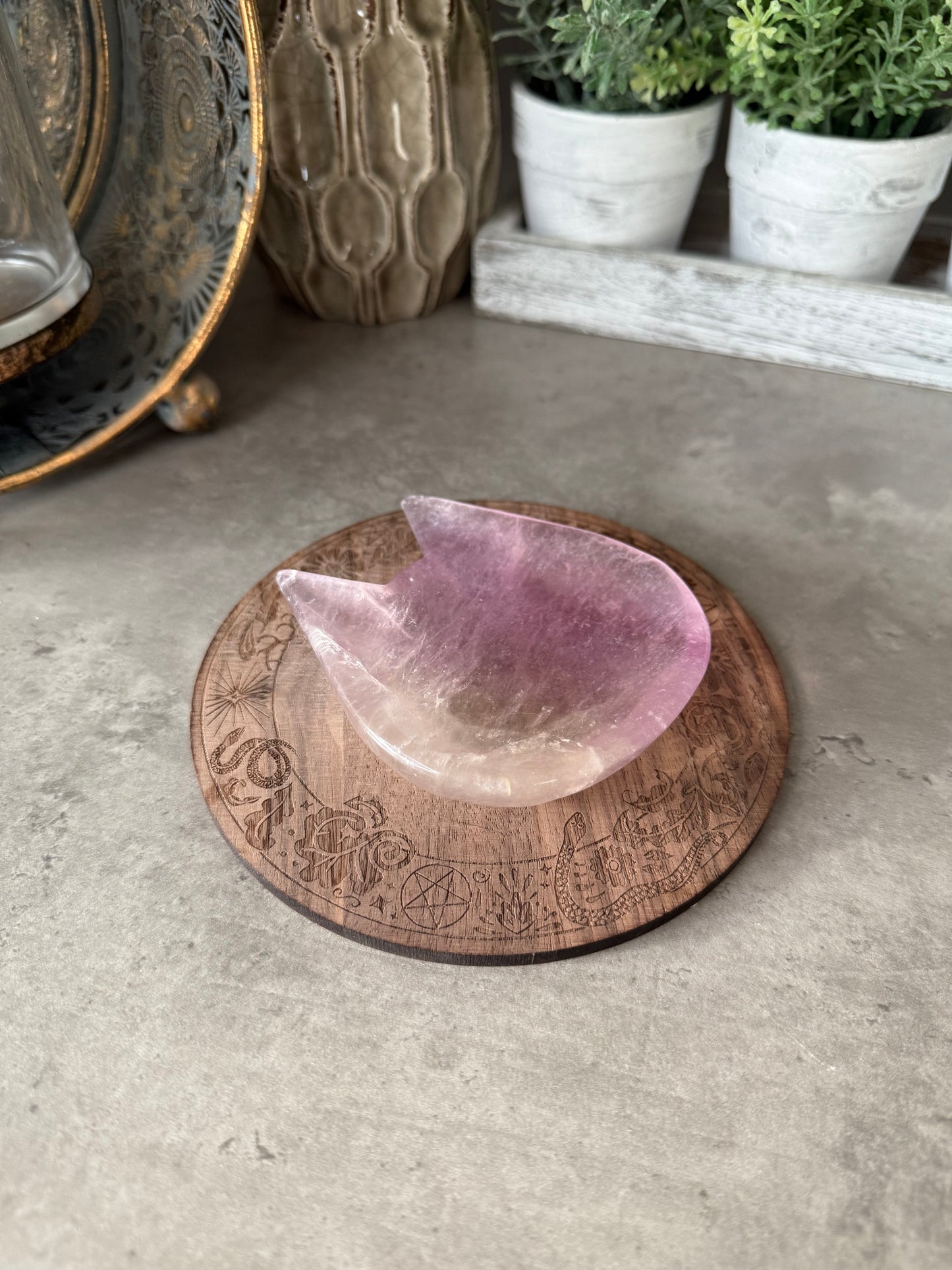 Fluorite Cat Bowl