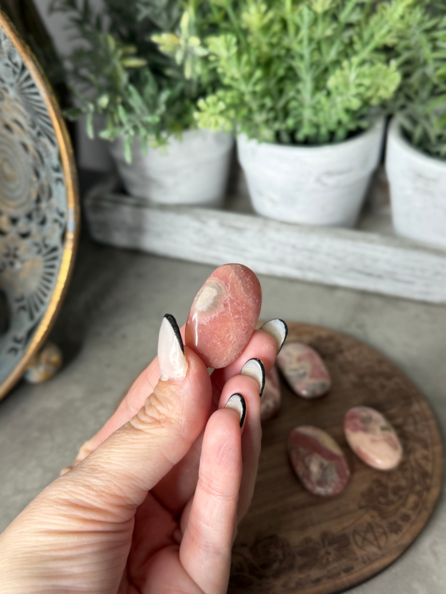 Rhodochrosite Hearts and Palms