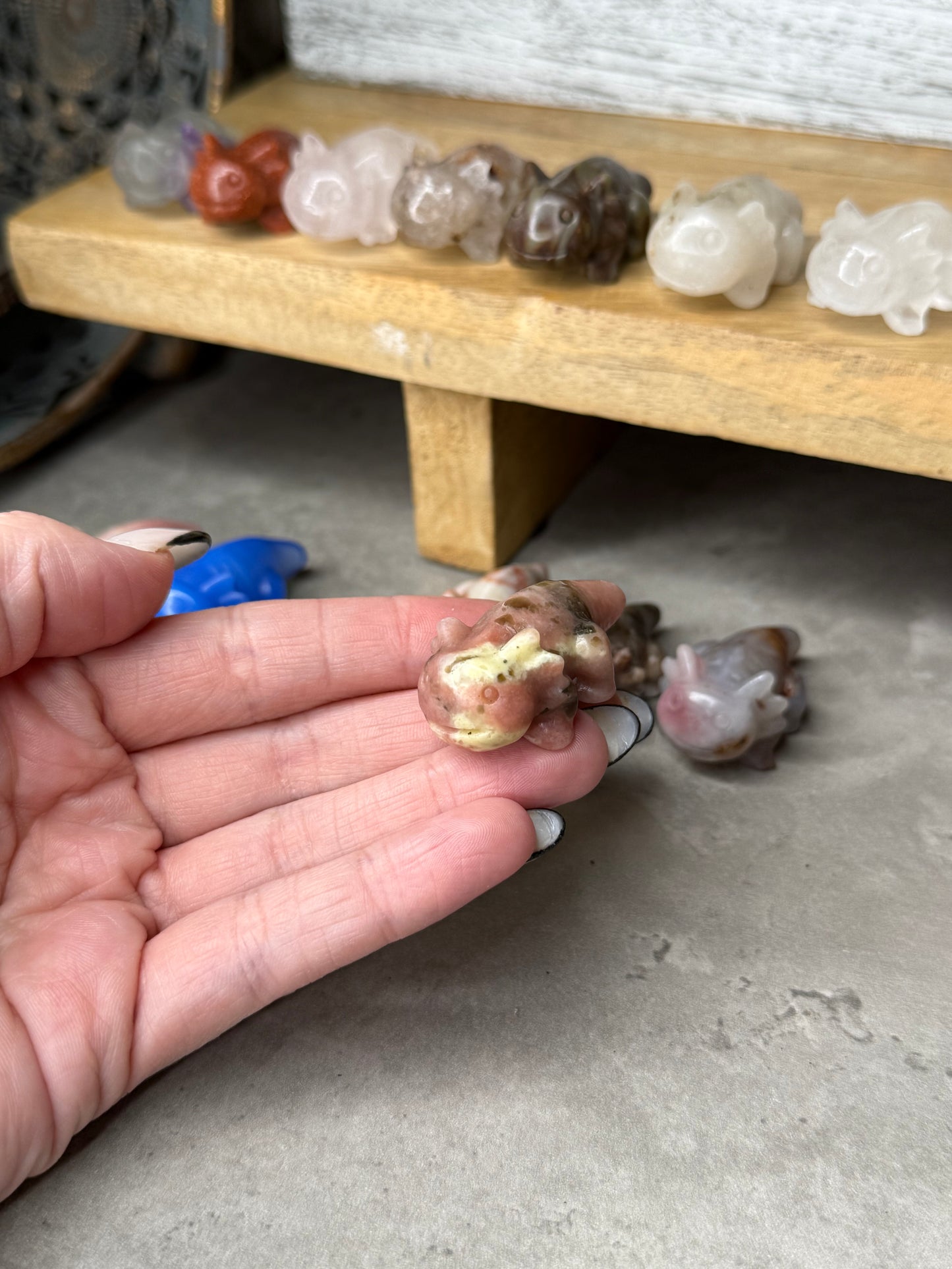 Axolotl Crystal Mini Crystal Carvings