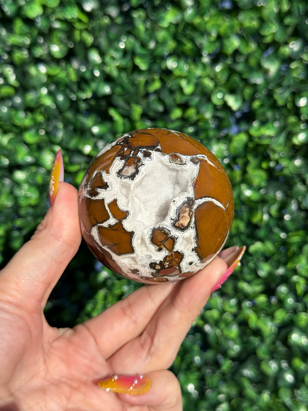 Brecciated Jasper Druzy Sphere - Indonesia
