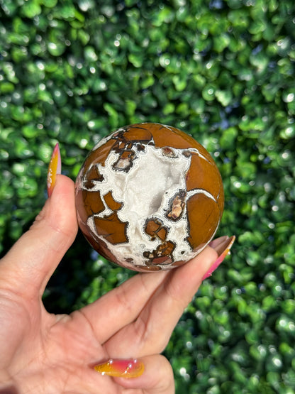 Brecciated Jasper Druzy Sphere - Indonesia