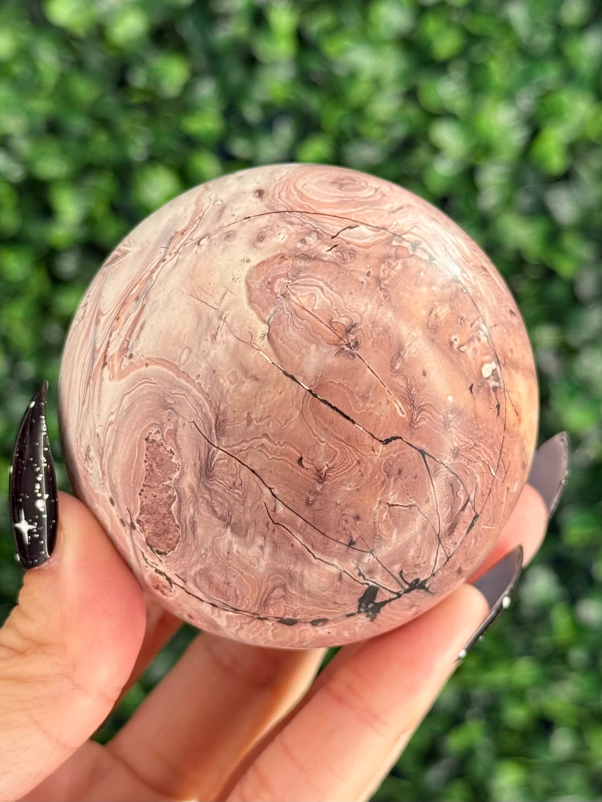 Pink Picture Jasper Spheres E