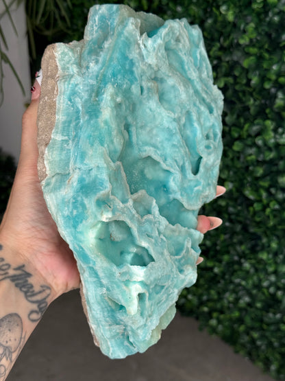 Half polish Blue Aragonite Freeform 2.6kg - A