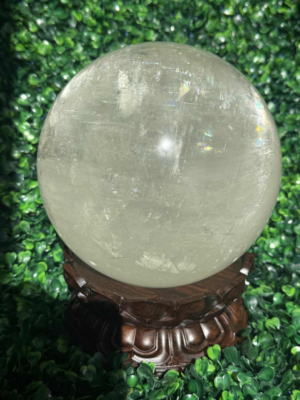 XL Optical Calcite Sphere Crystal Carving 7.2kg