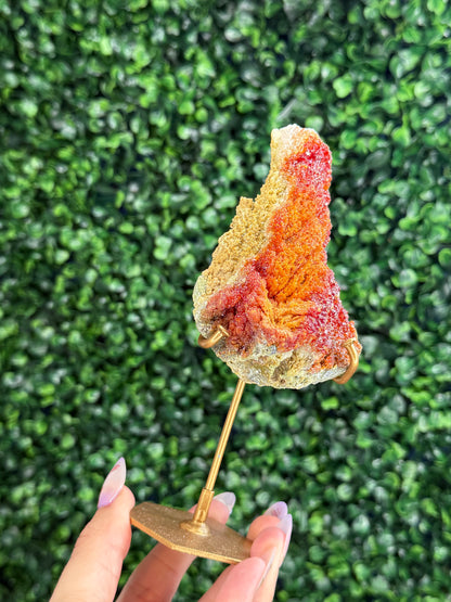 Zincite Specimen from West Java with Custom Stand - 246g