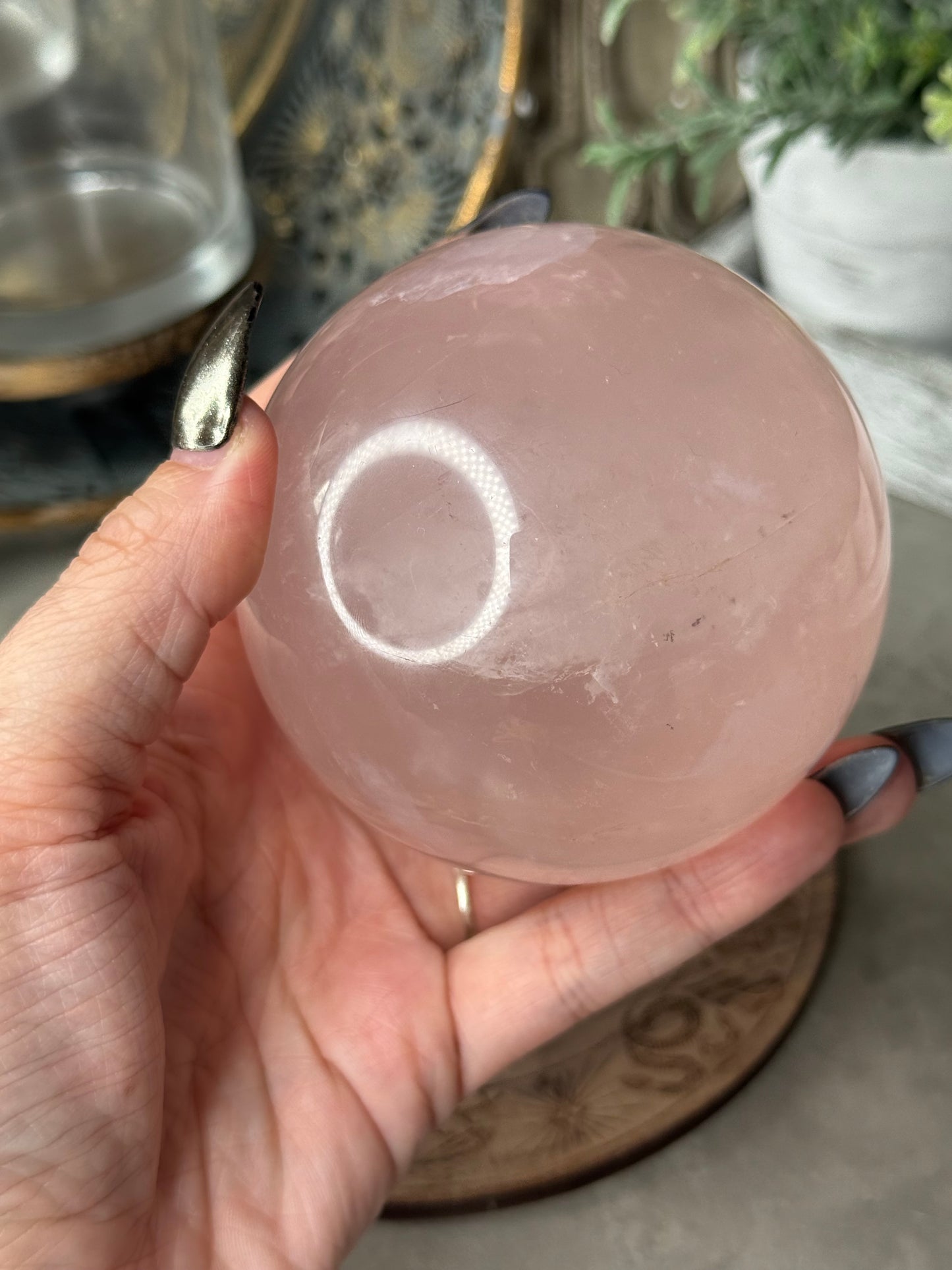 Rose Quartz Sphere 739g