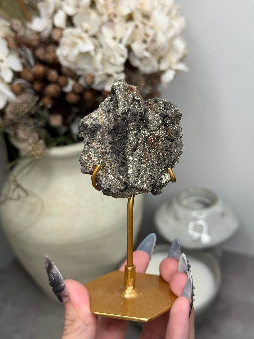 Pyritized Petrified Wood from Indonesia - G