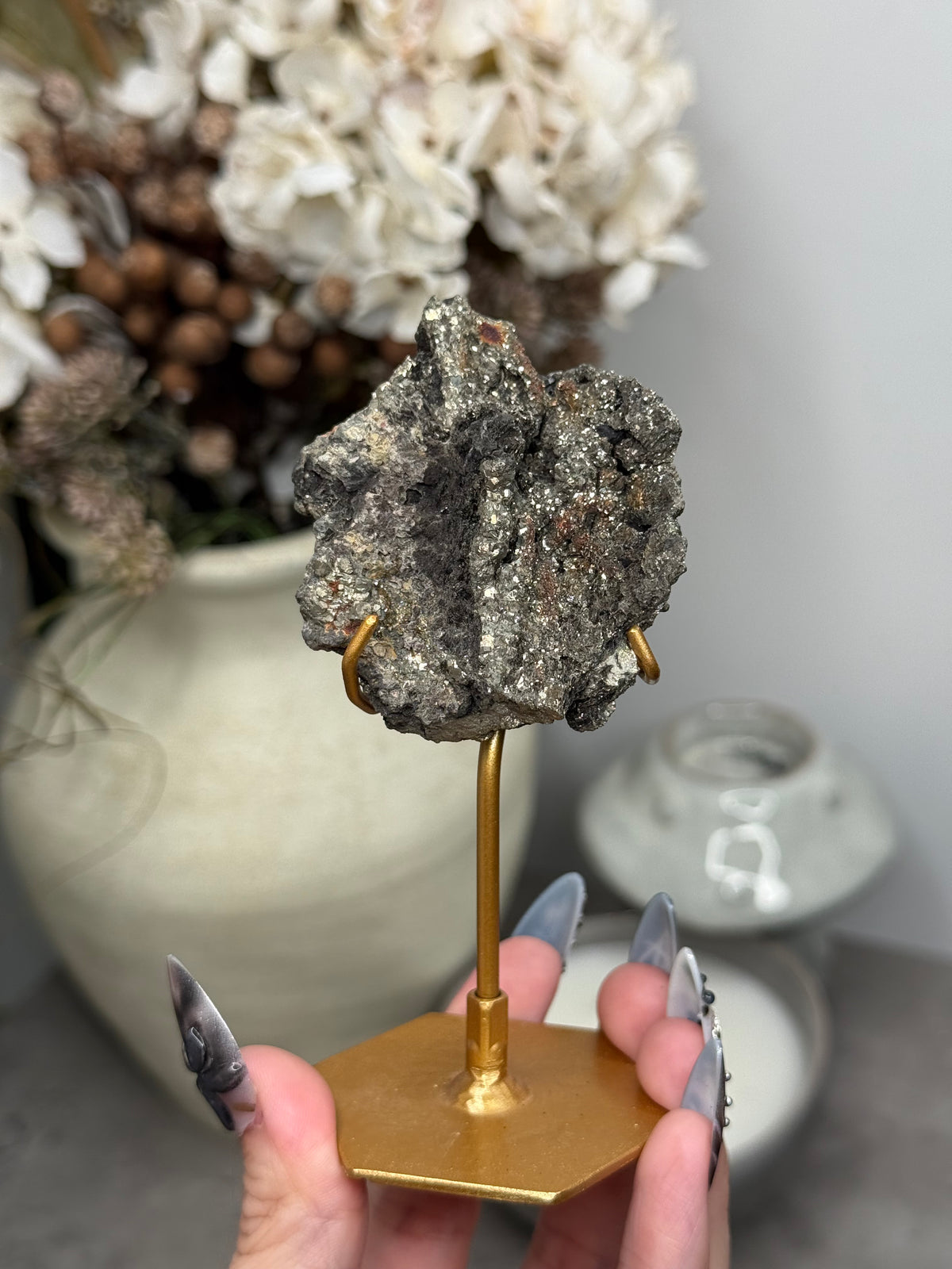 Pyritized Petrified Wood from Indonesia - G