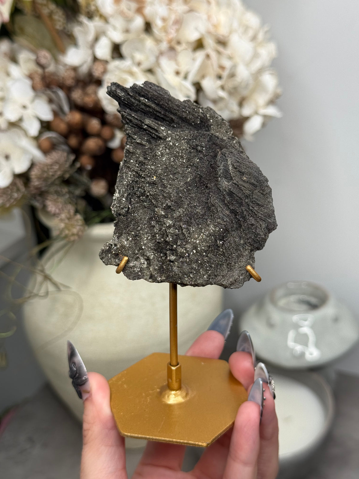 Pyritized Petrified Wood from Indonesia - D