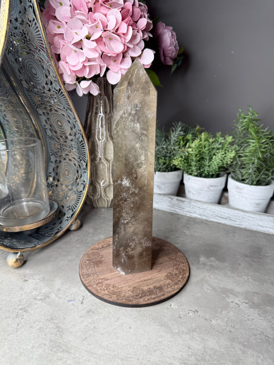 Large Smokey Quartz Tower