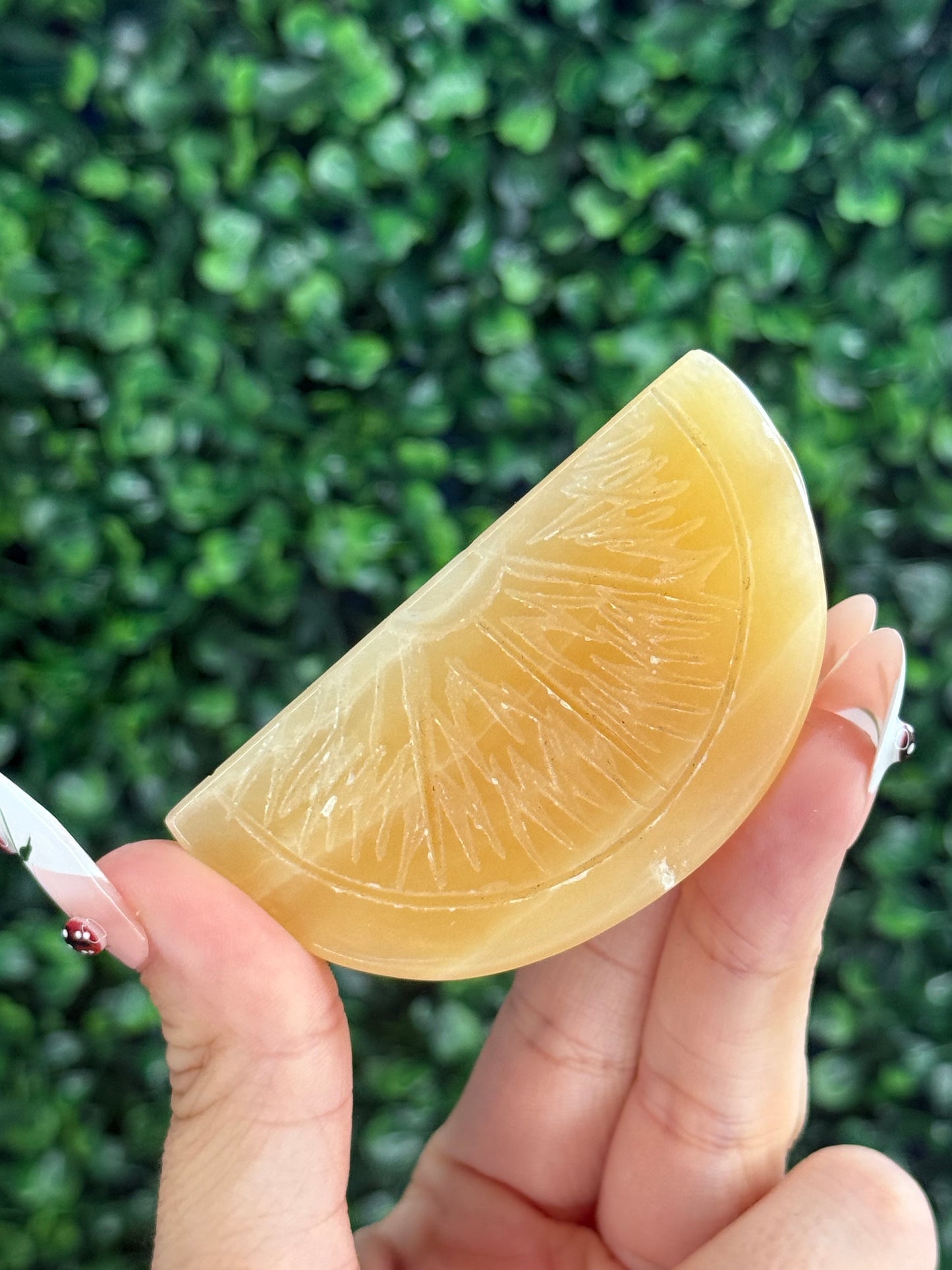 Orange Calcite Orange Slice from Pakistan