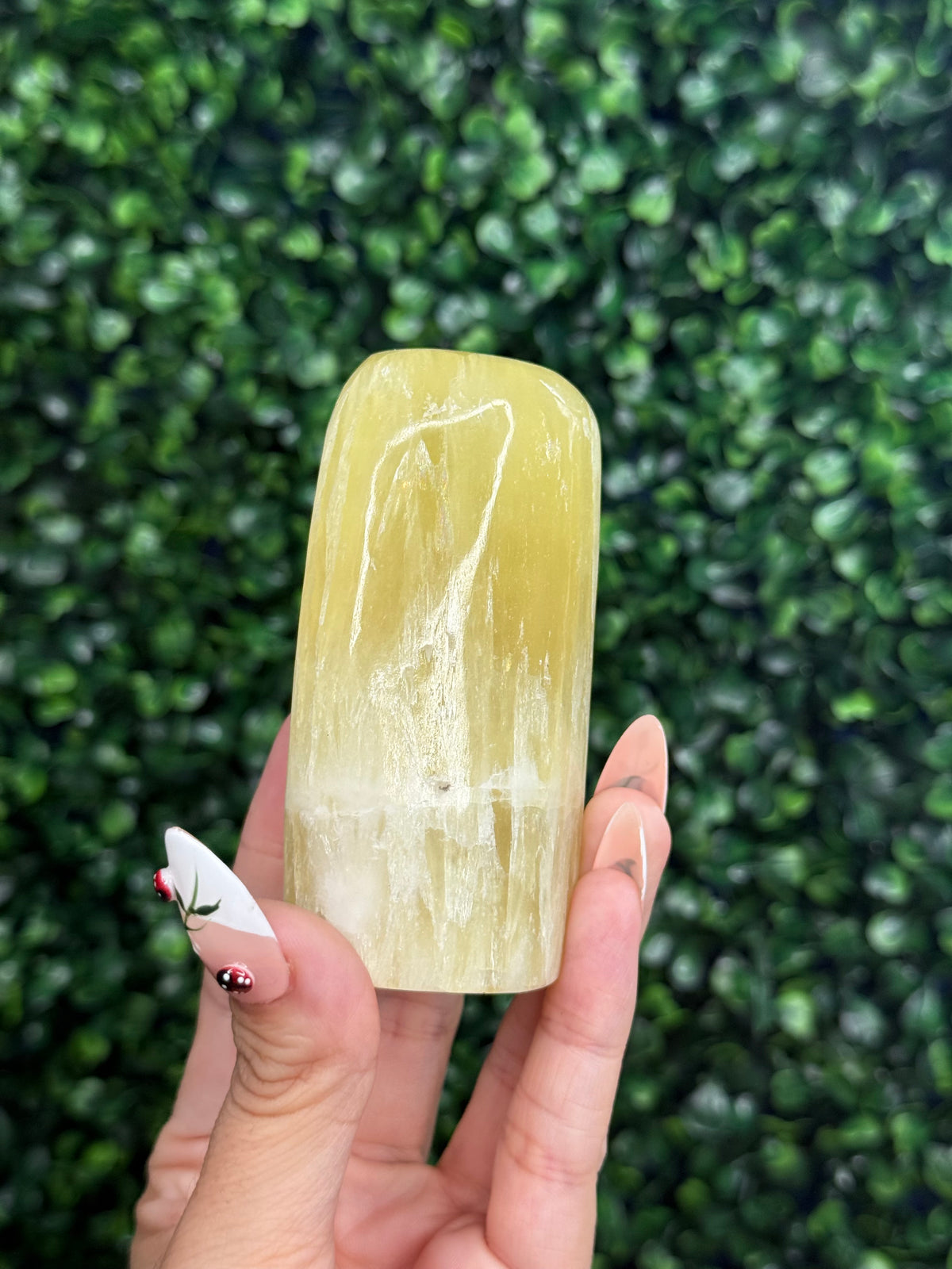 Lemon Calcite Natural Freeform Crystal Carvings from Pakistan