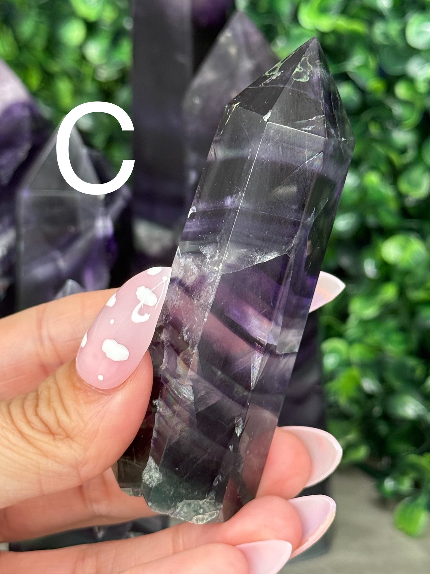 Dark and Moody Flourite Towers Crystal Carvings Imperfect
