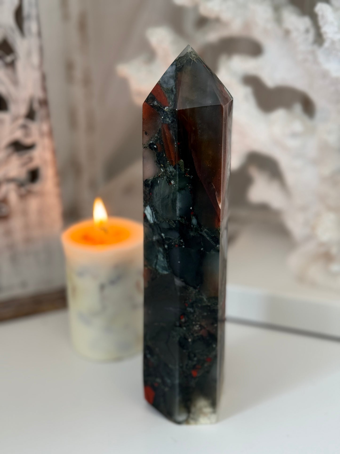 African Bloodstone Setonite Tower