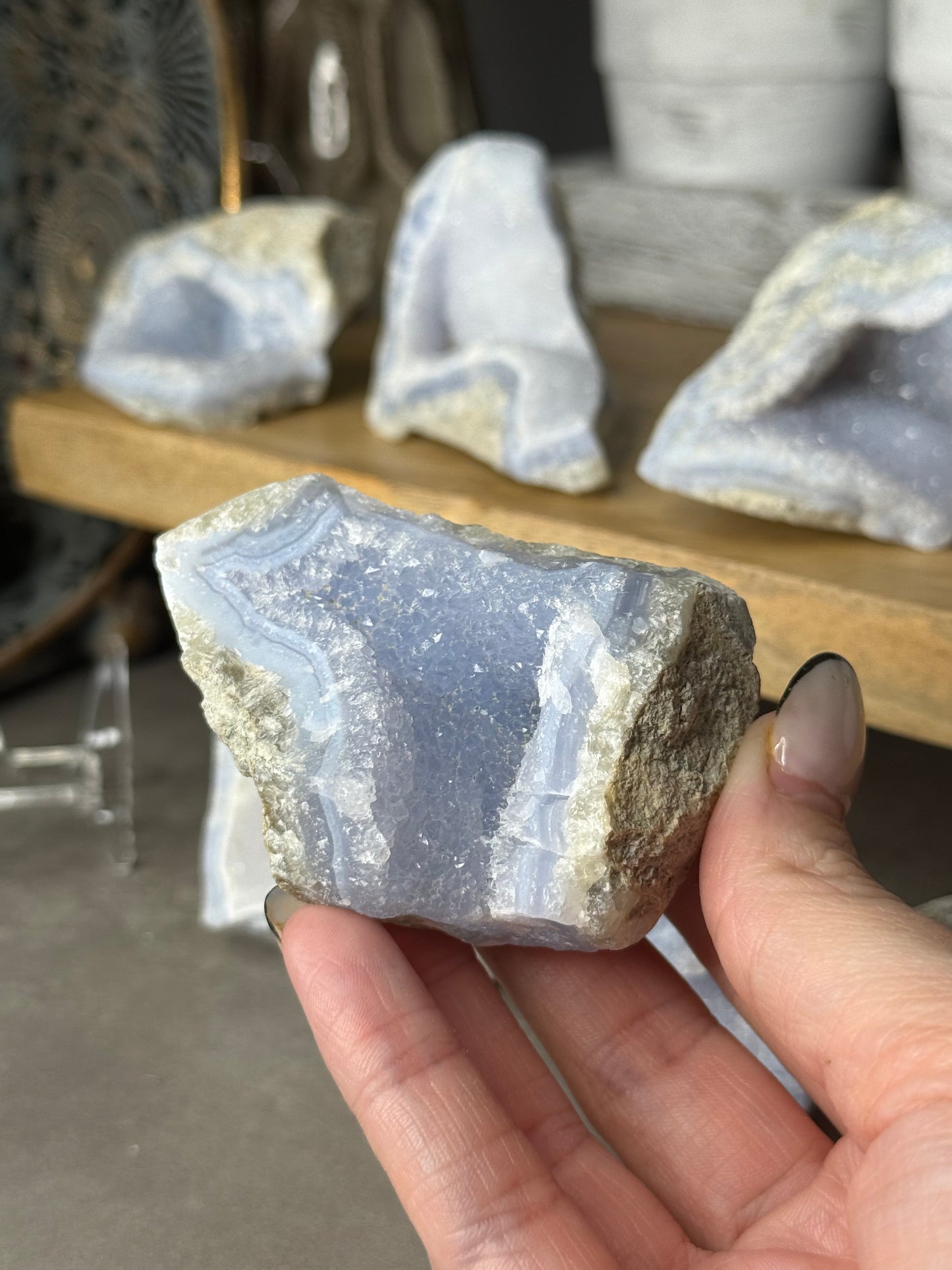 Blue Lace Agate Crystal Specimens