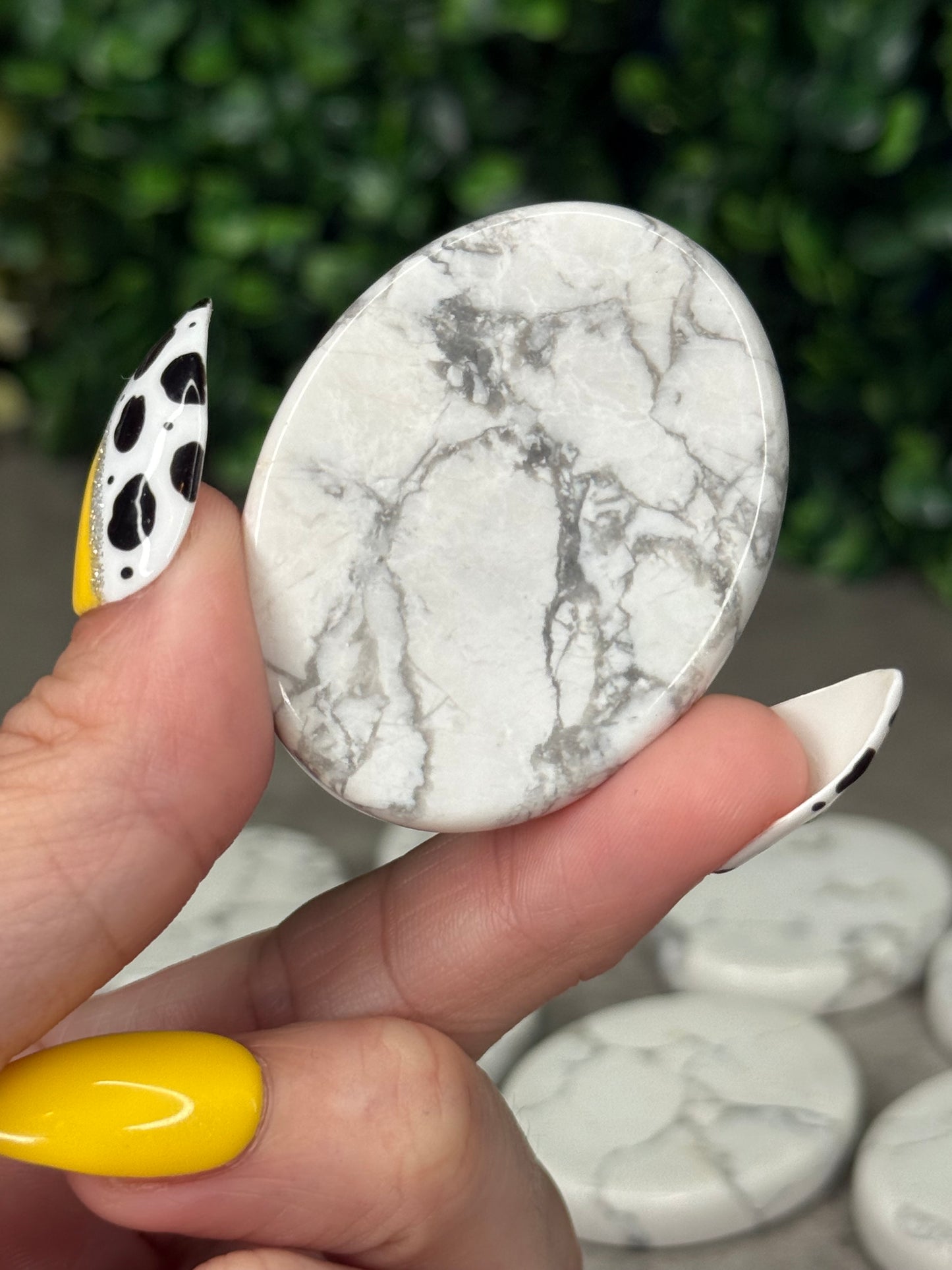 Howlite Flat Palmstones