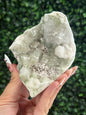 Green Apophyllite with Mordenite Crystal Specimen from India 400g