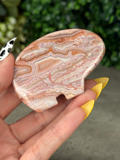 Pink Crazy Lace Agaye Bear Crystal Carvings - Indonesia