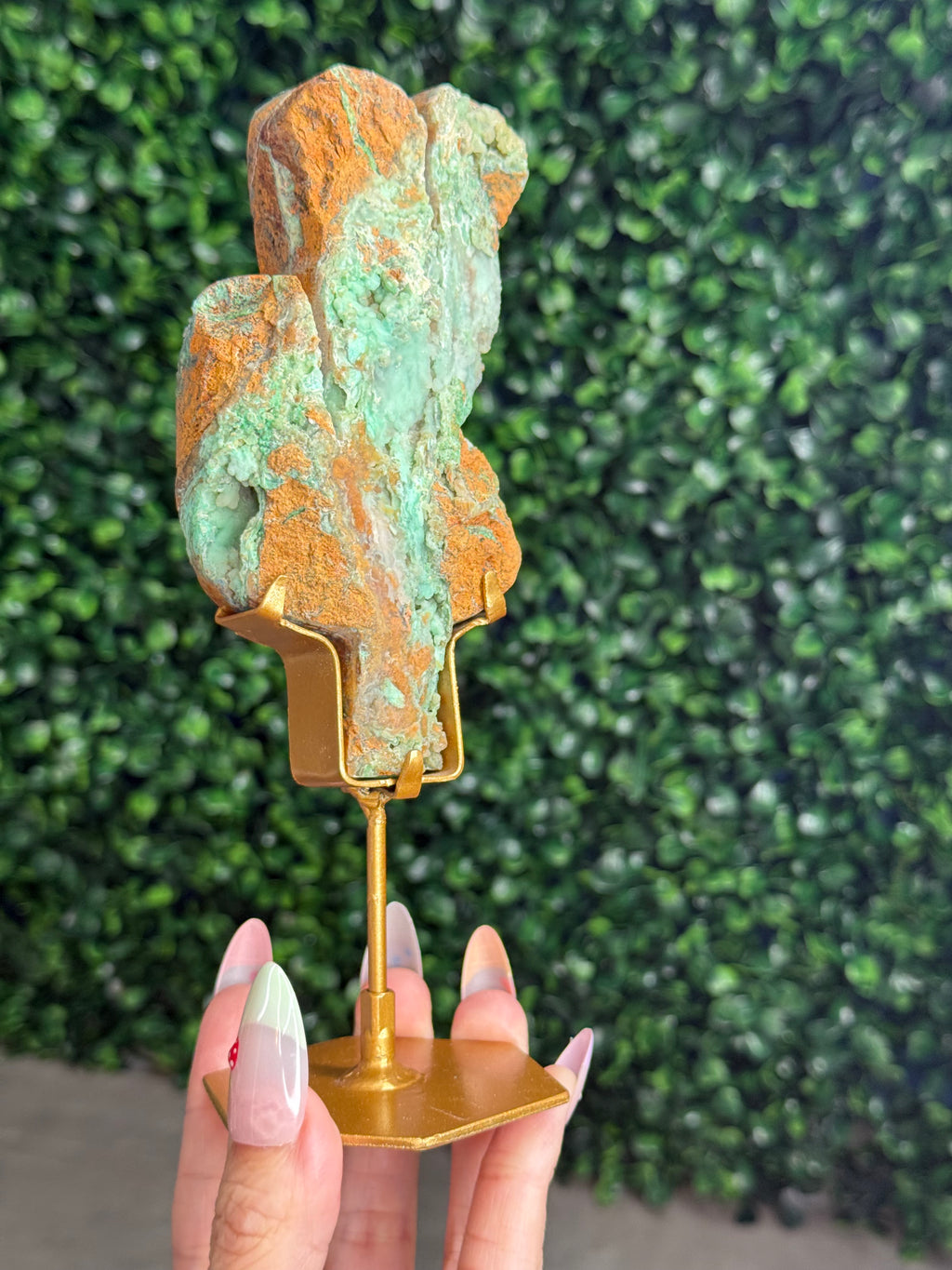 Smithsonite Cactus Crystal Carving - Indonesia - B