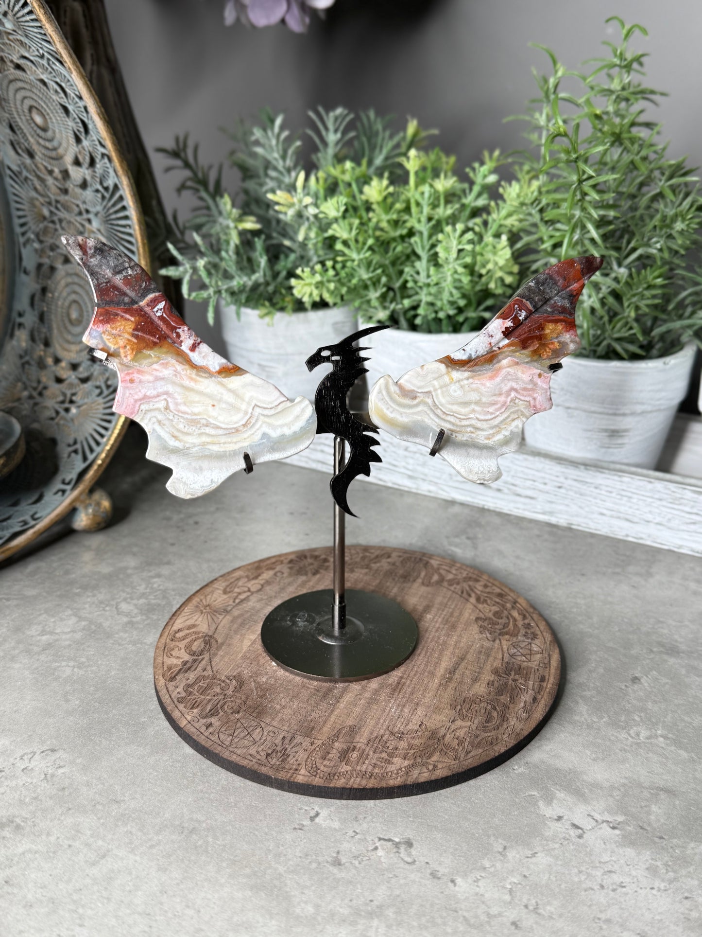 Mexican Lace Agate Dragon Wings