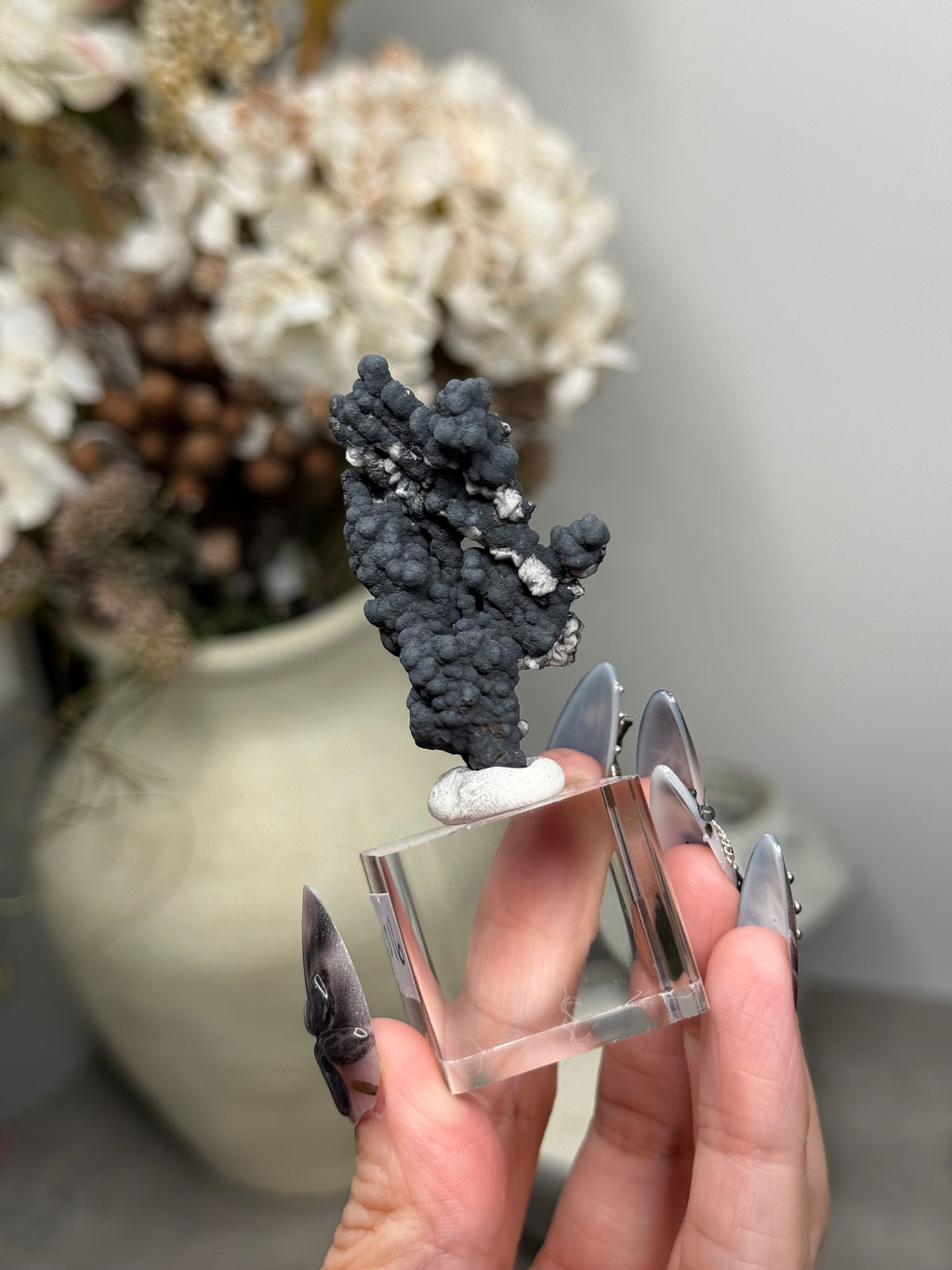 Goethite Stalactites with Calcite from Aouz, Er Rachidia Province, Morocco - O