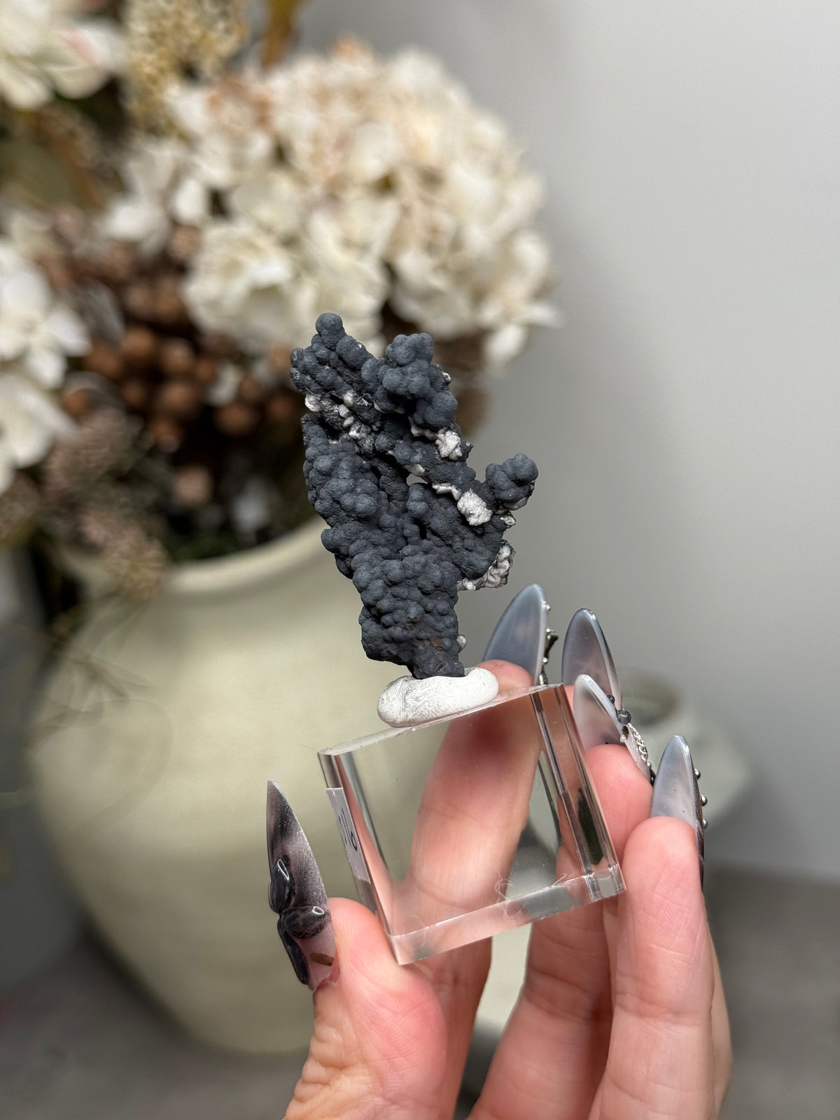 Goethite Stalactites with Calcite from Aouz, Er Rachidia Province, Morocco - O