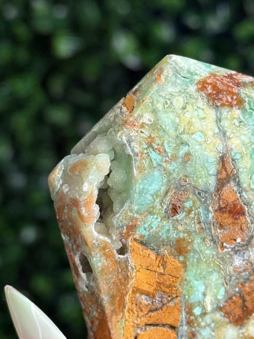 Smithsonite Domino Tower Crystal Carving - Indonesia - B