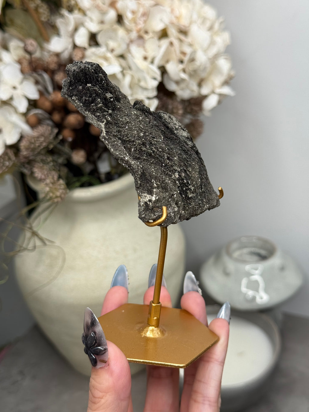 Pyritized Petrified Wood from Indonesia - D