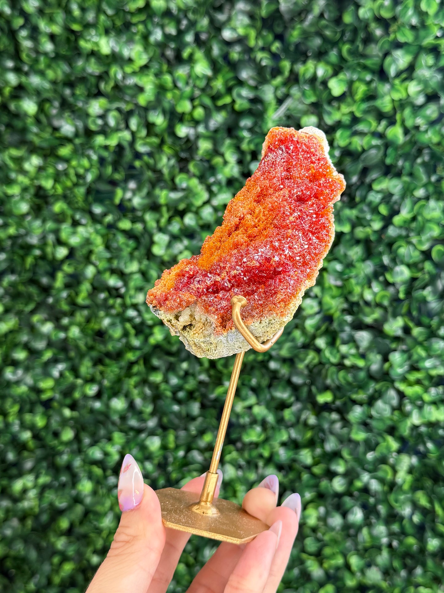 Zincite Specimen from West Java with Custom Stand - 246g