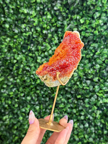 Zincite Specimen from West Java with Custom Stand - 246g