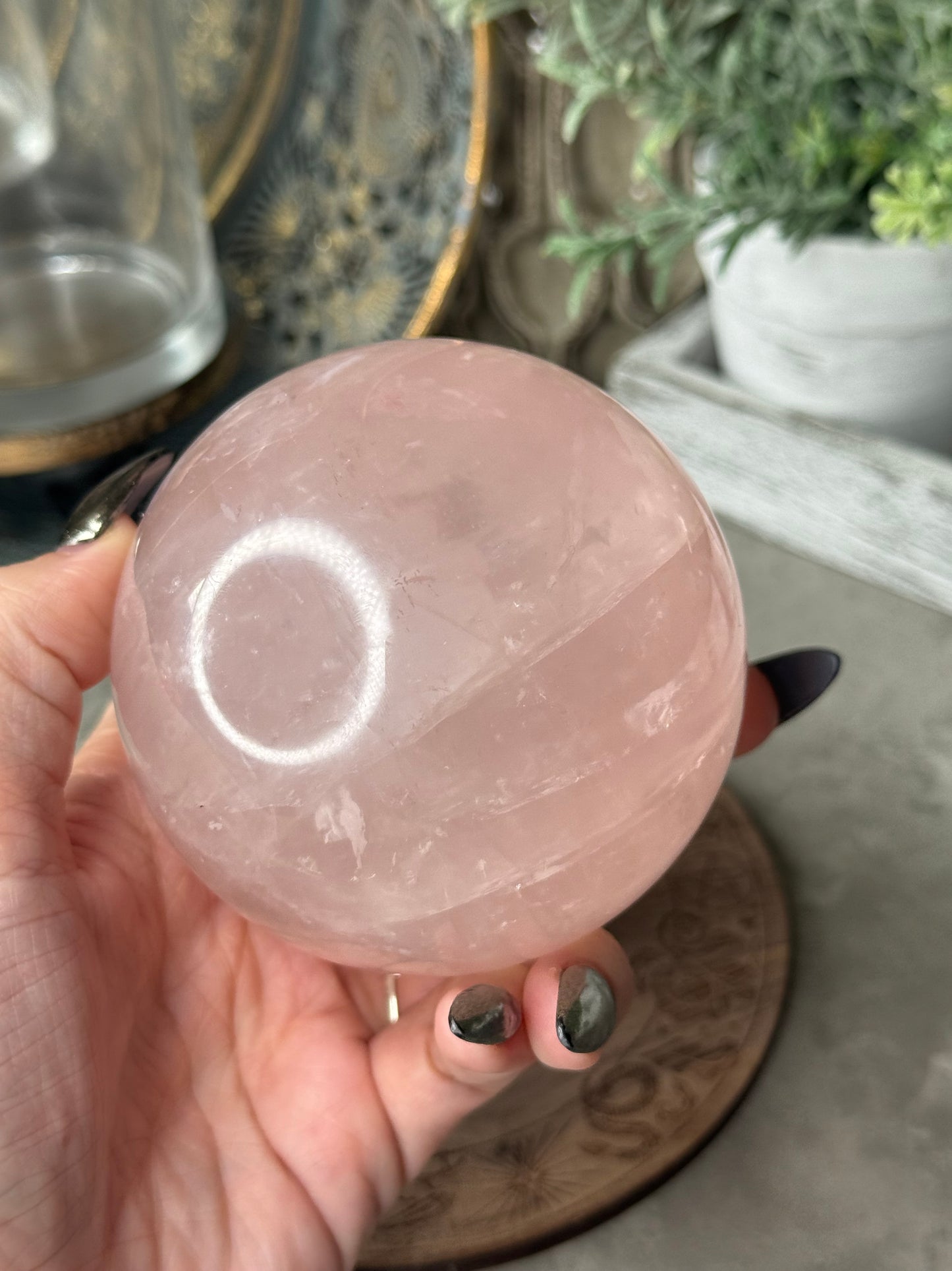 Rose Quartz Sphere 739g