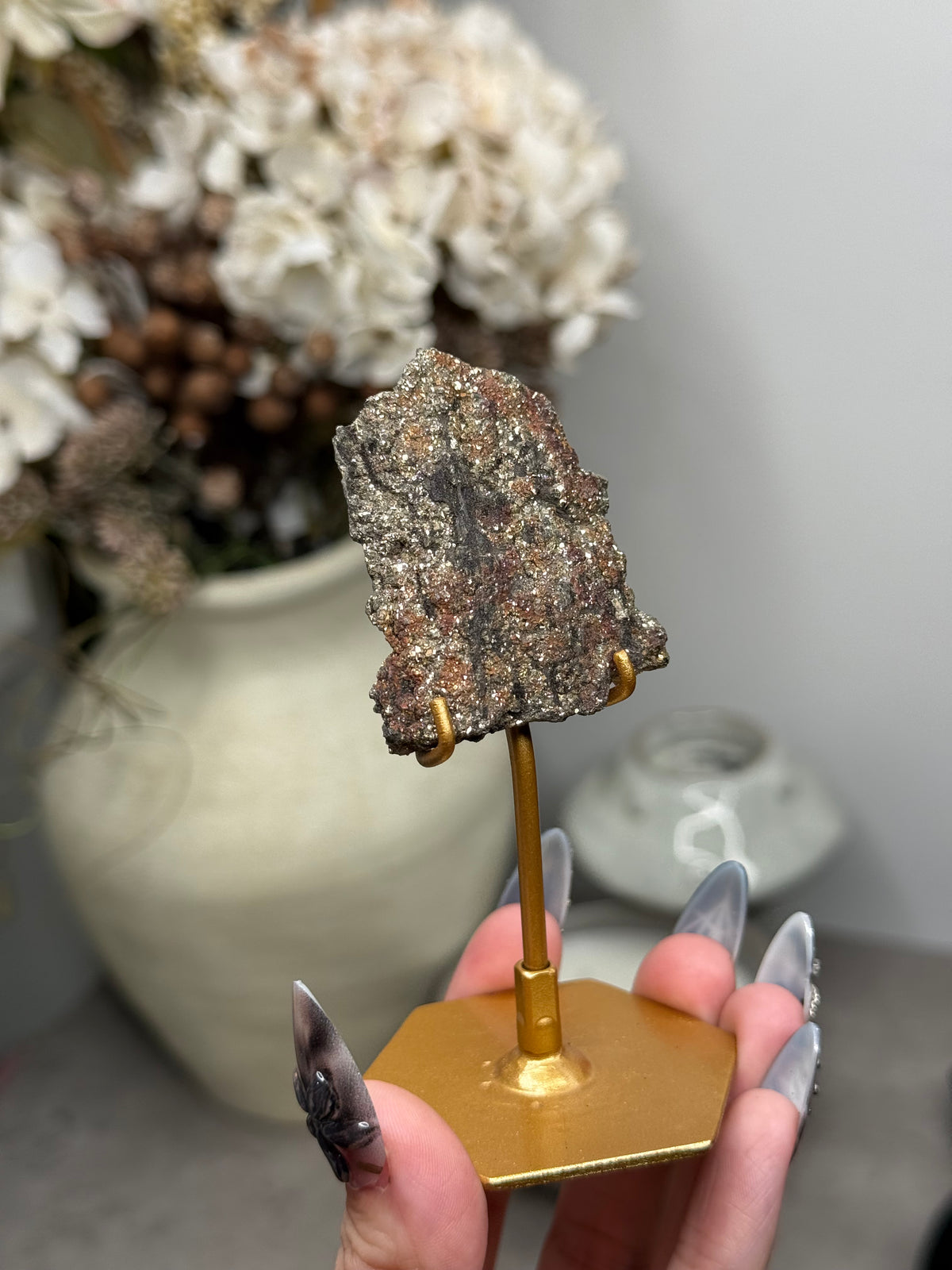 Pyritized Petrified Wood from Indonesia - K