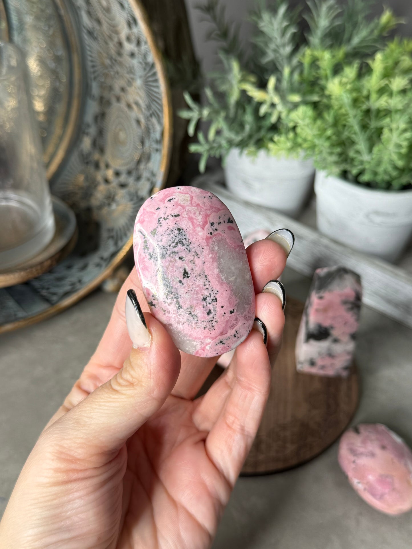 Peruvian Rhodonite Palms Hearts Towers