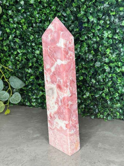 XL Pink Opal Tower Crystal Carving 1.8kg