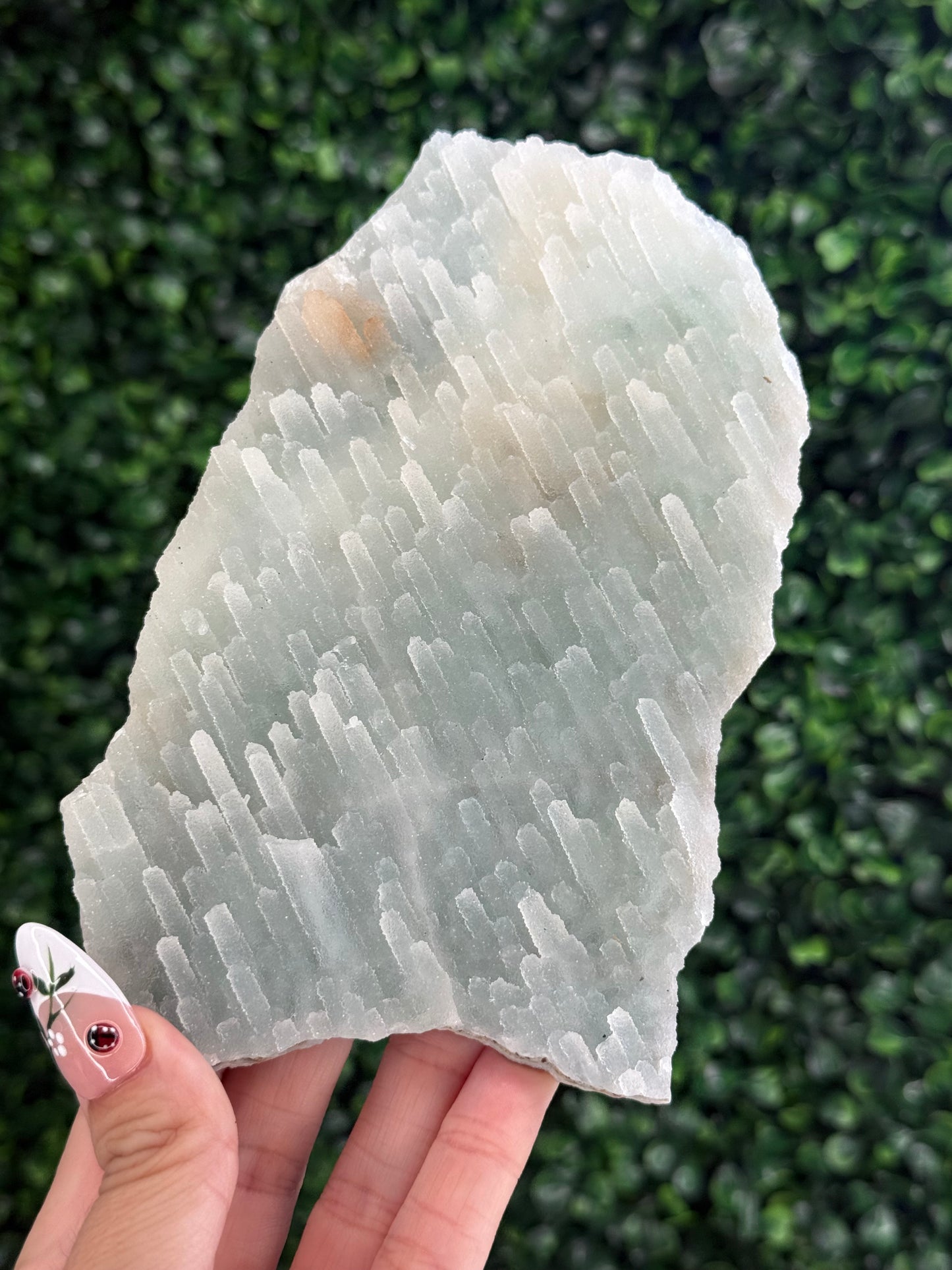 Blue Chalcedony Crystal Specimen from India 242g