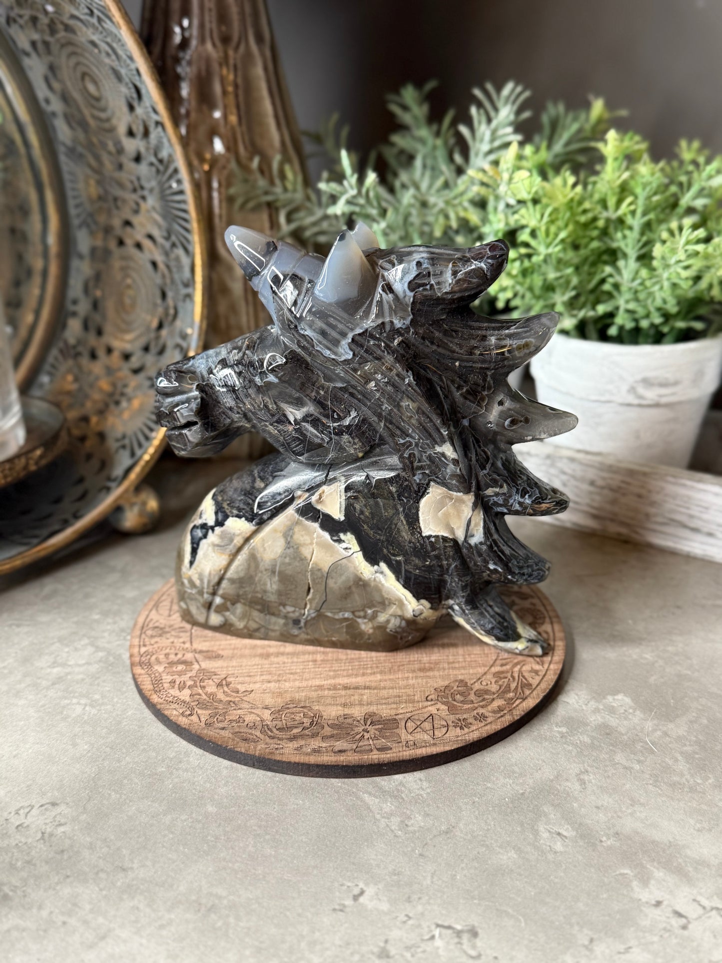 Volcano Agate Unicorn