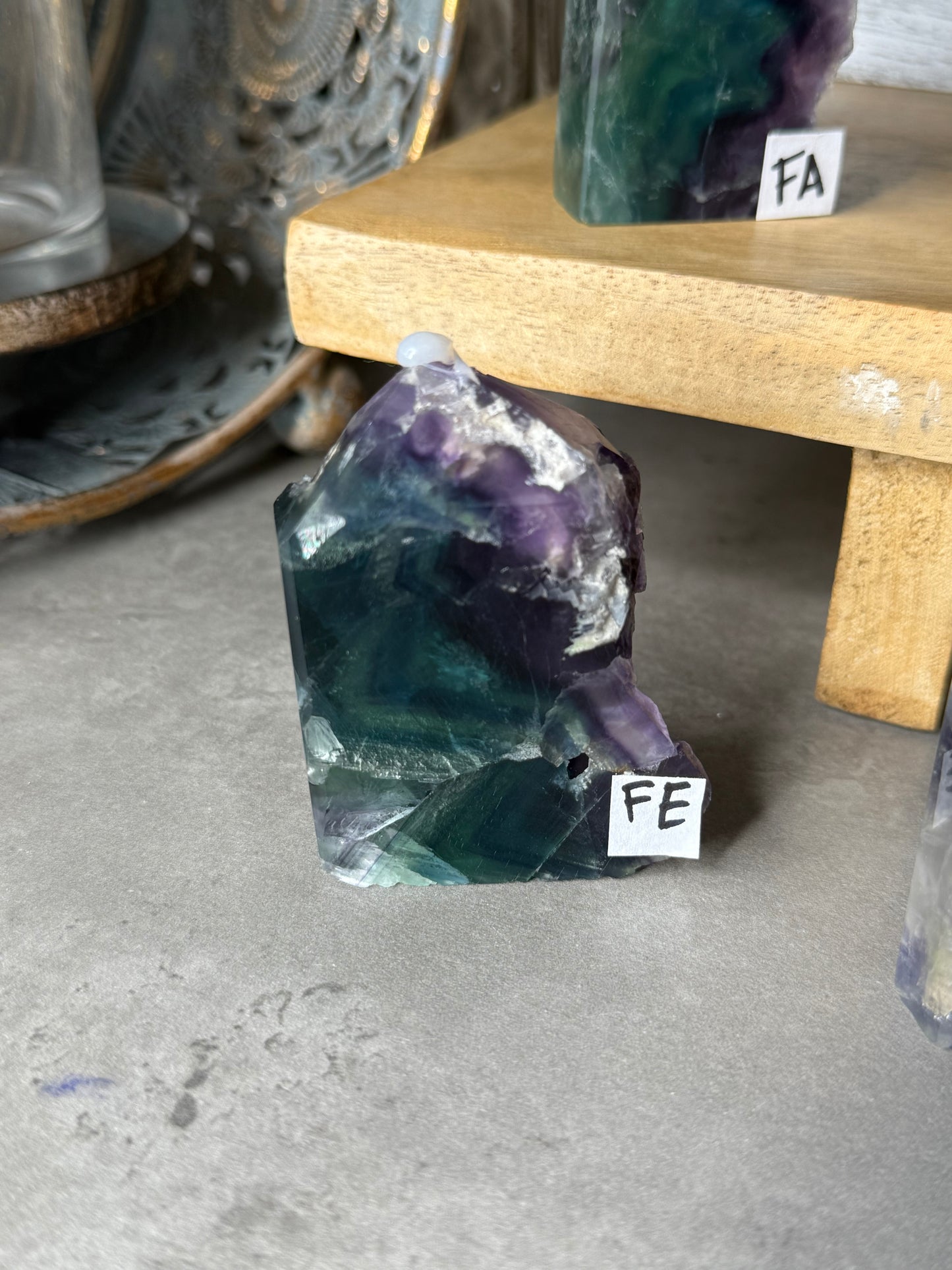 Rainbow Fluorite Druzy Towers