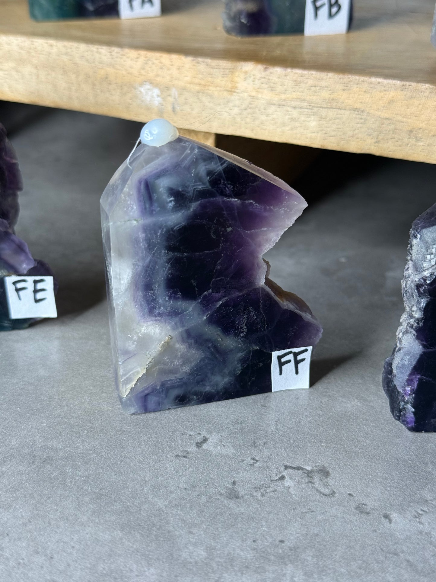 Rainbow Fluorite Druzy Towers