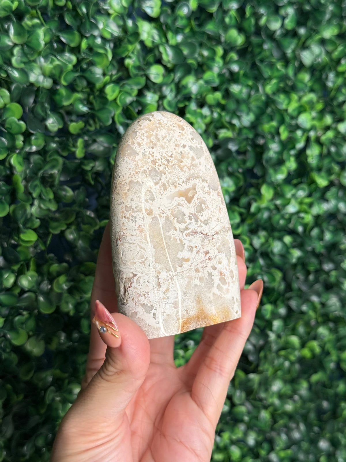 Colourful Crazy Lace Agate Freeform Crystal Carving from Indonesia B