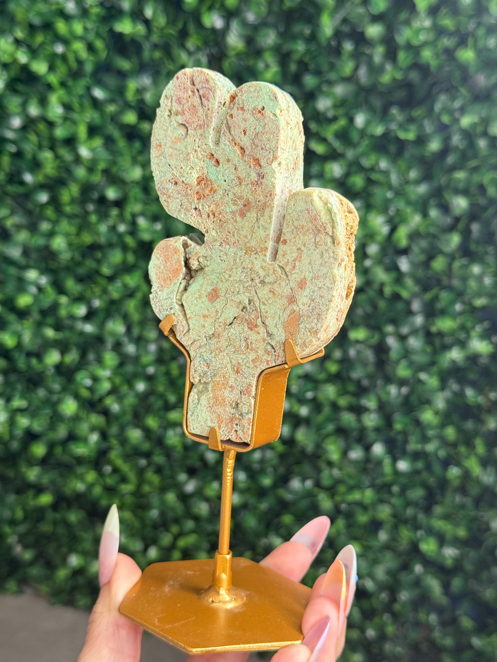 Smithsonite Cactus Crystal Carving - Indonesia - E