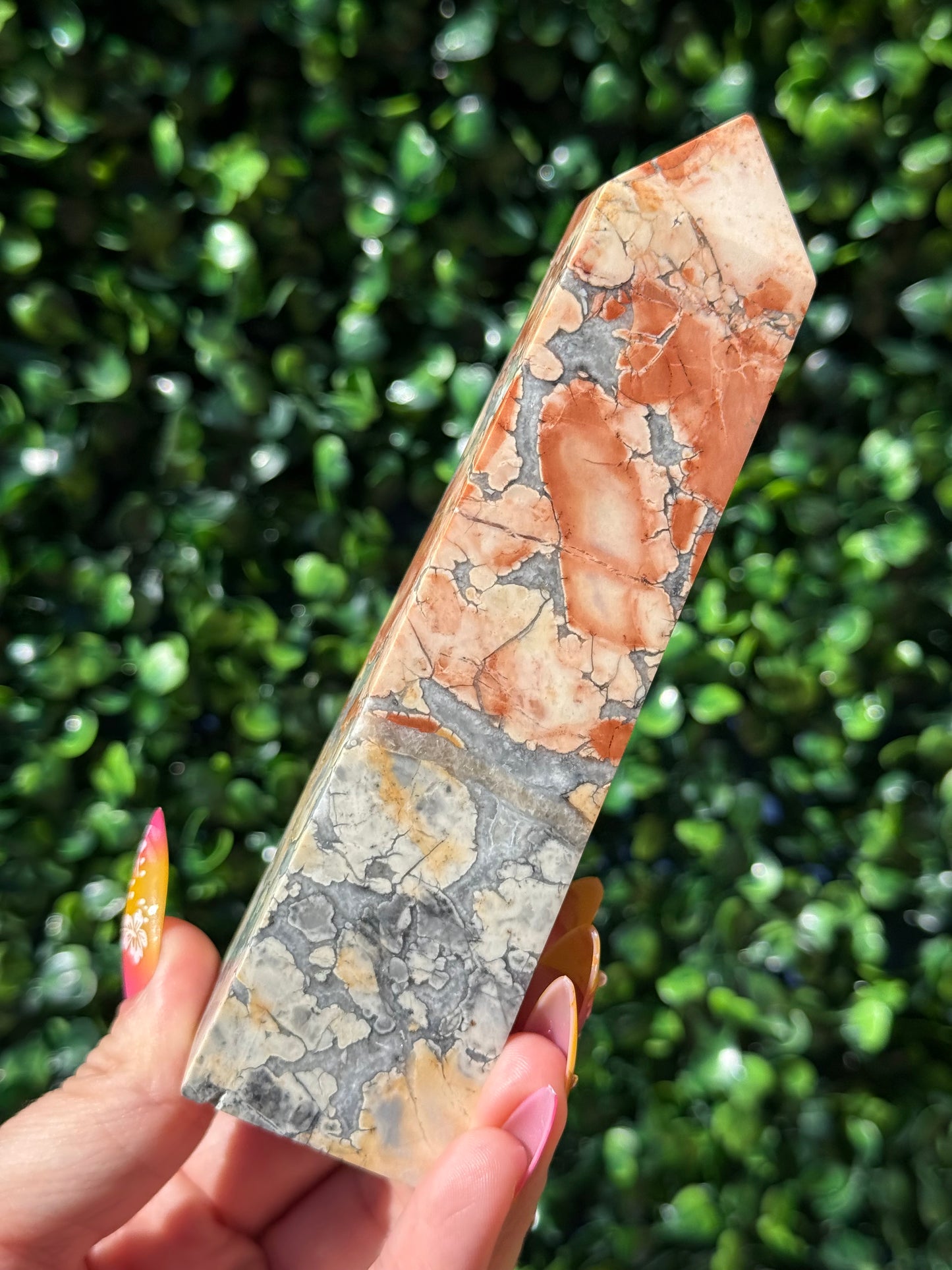 Brecciated Jasper Druzy Crystal Tower - Indonesia