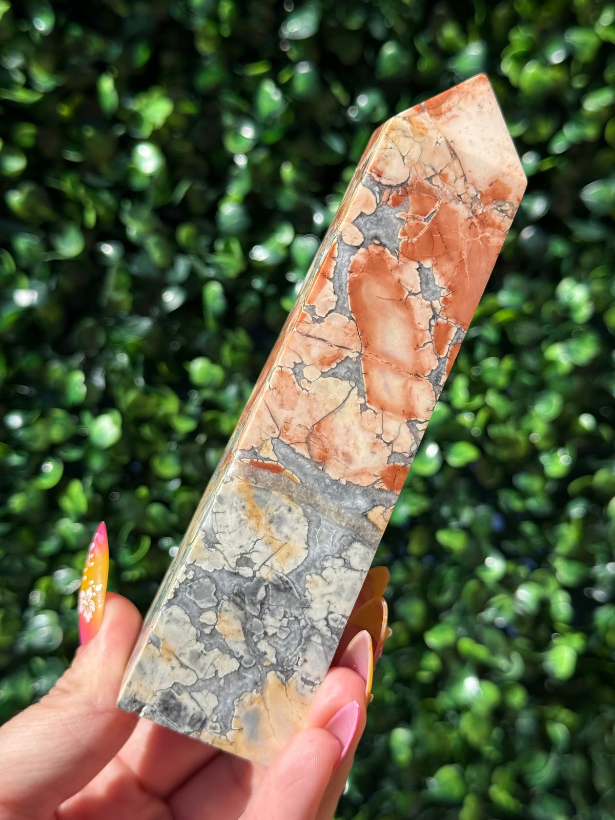 Brecciated Jasper Druzy Crystal Tower - Indonesia