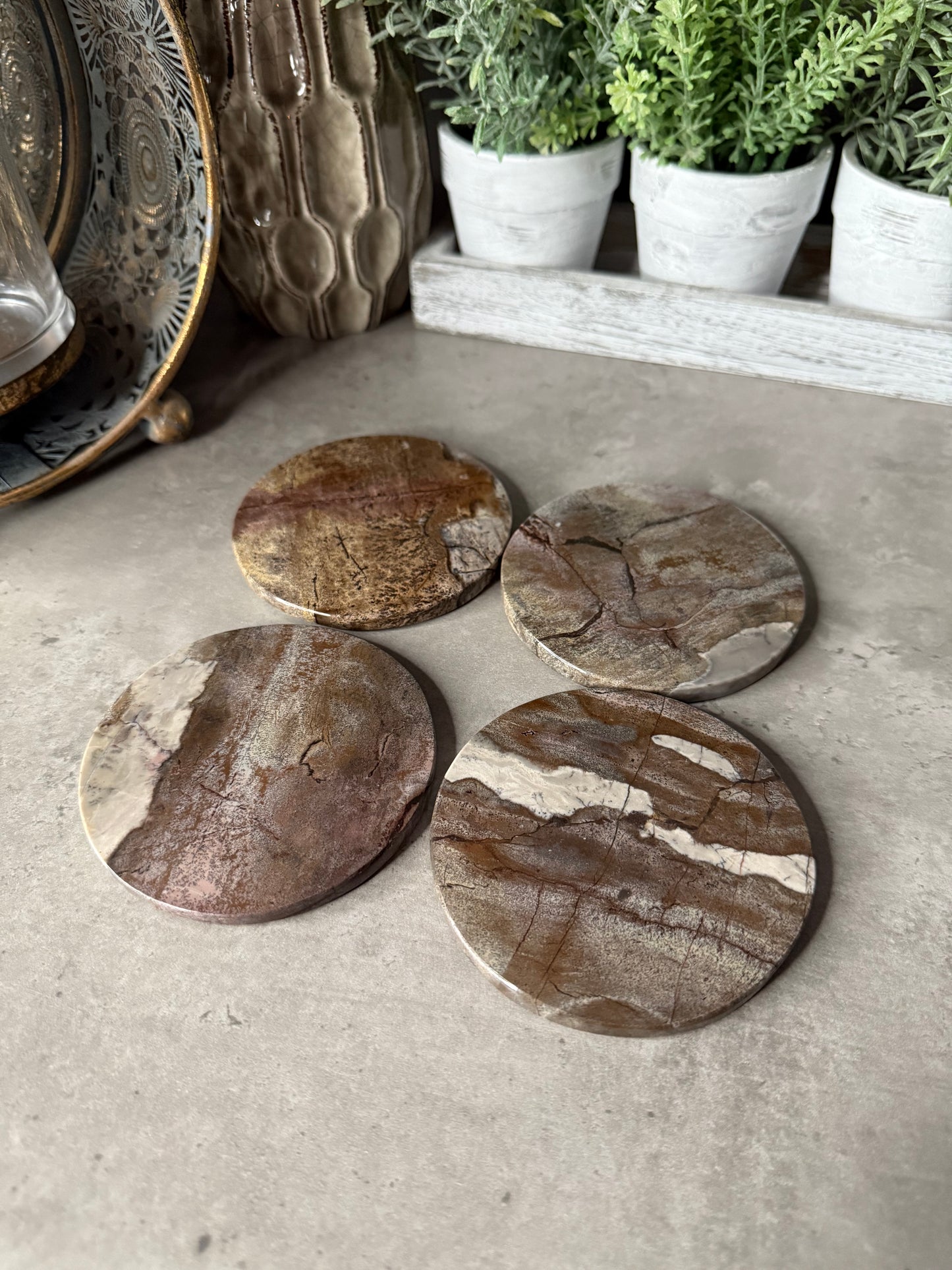 Picture Jasper Coaster Set