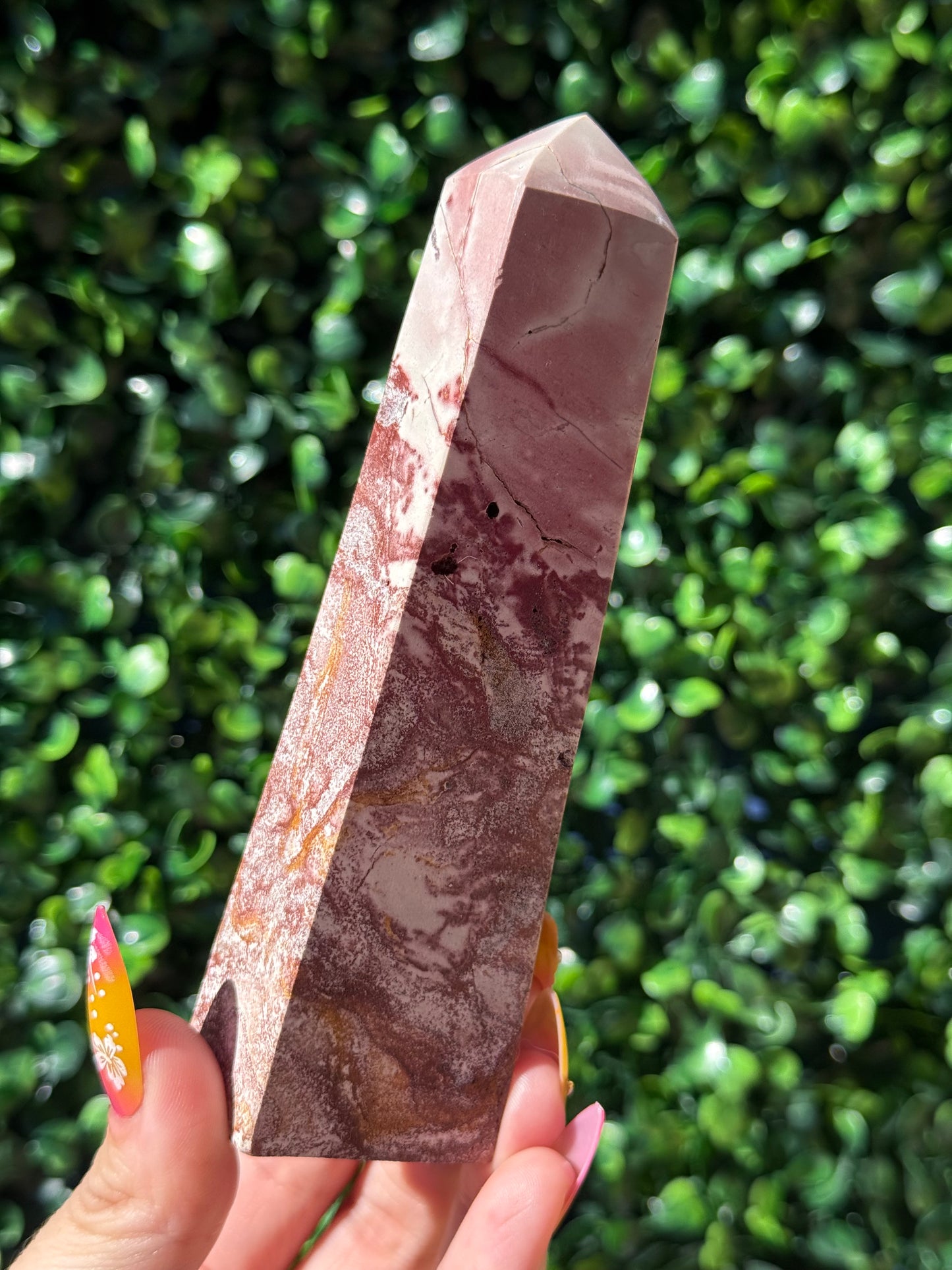 Pink Picture Jasper Crystal Towers - Indonesia