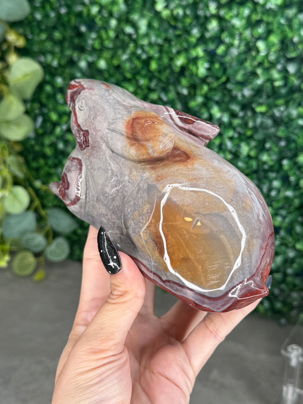 Picture Jasper Large Bunny Rabbit Carving